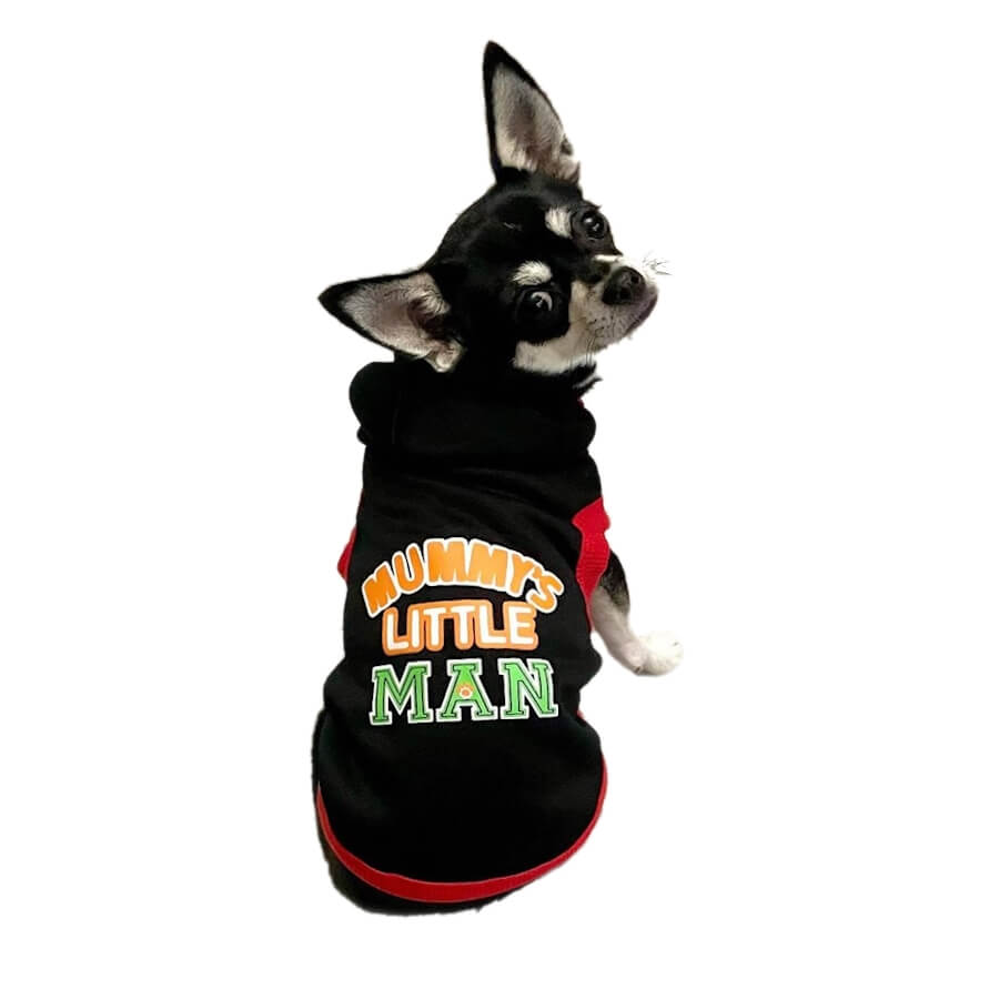 Hoodie Fleece Black Mummy's Little Man