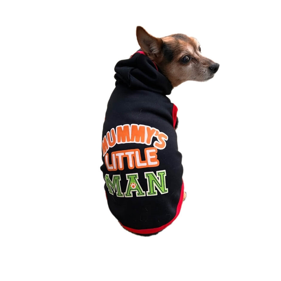 Hoodie Fleece Black Mummy's Little Man