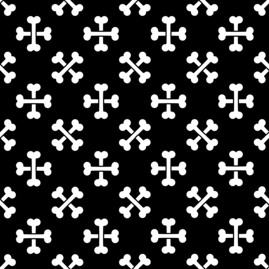 Sanitary Pants Black Crossbones
