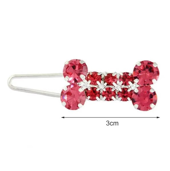 Bone Rhinestones Hair Clip
