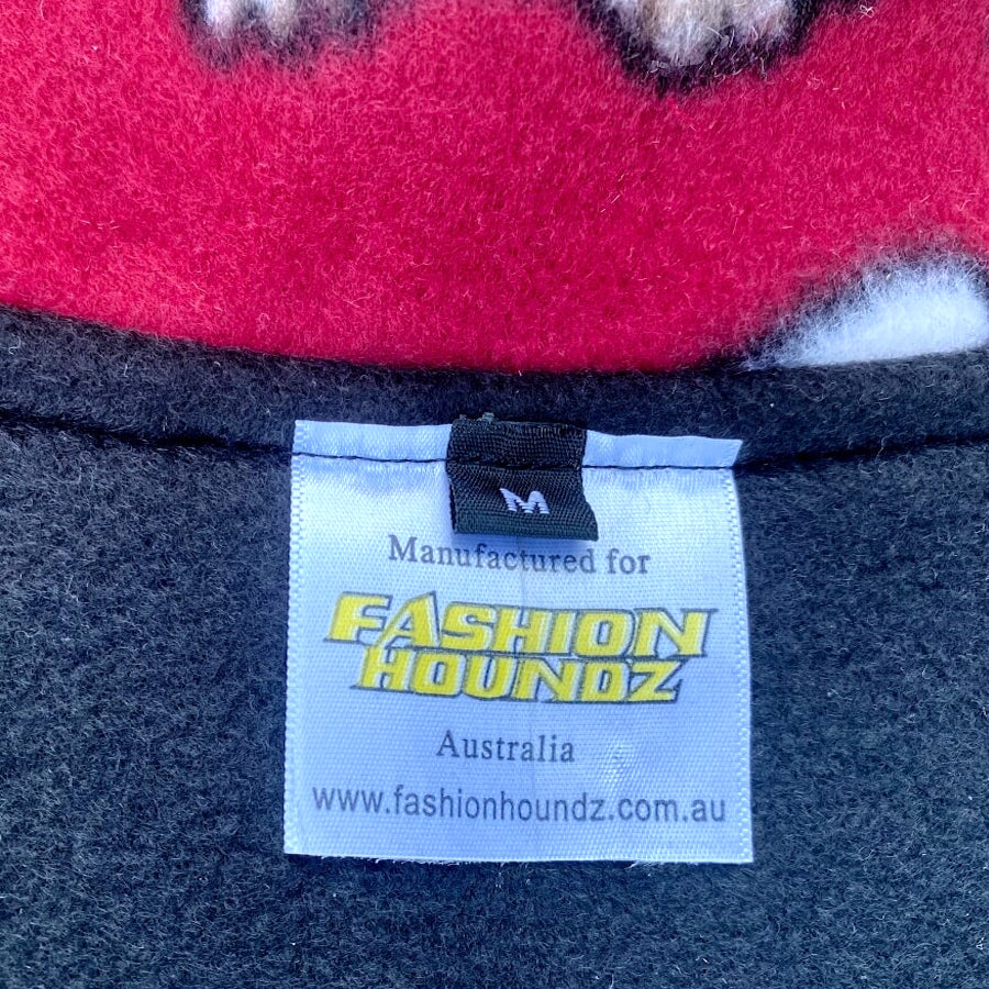 Coat Fleece Red Playful Pups