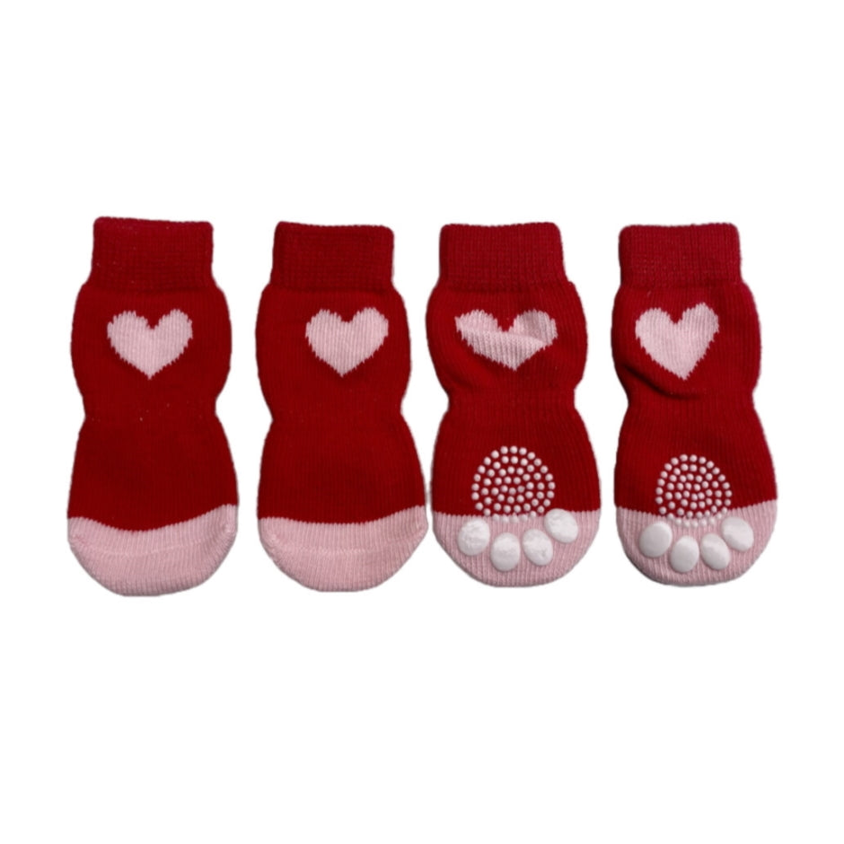 Non-Slip Socks Red Heart