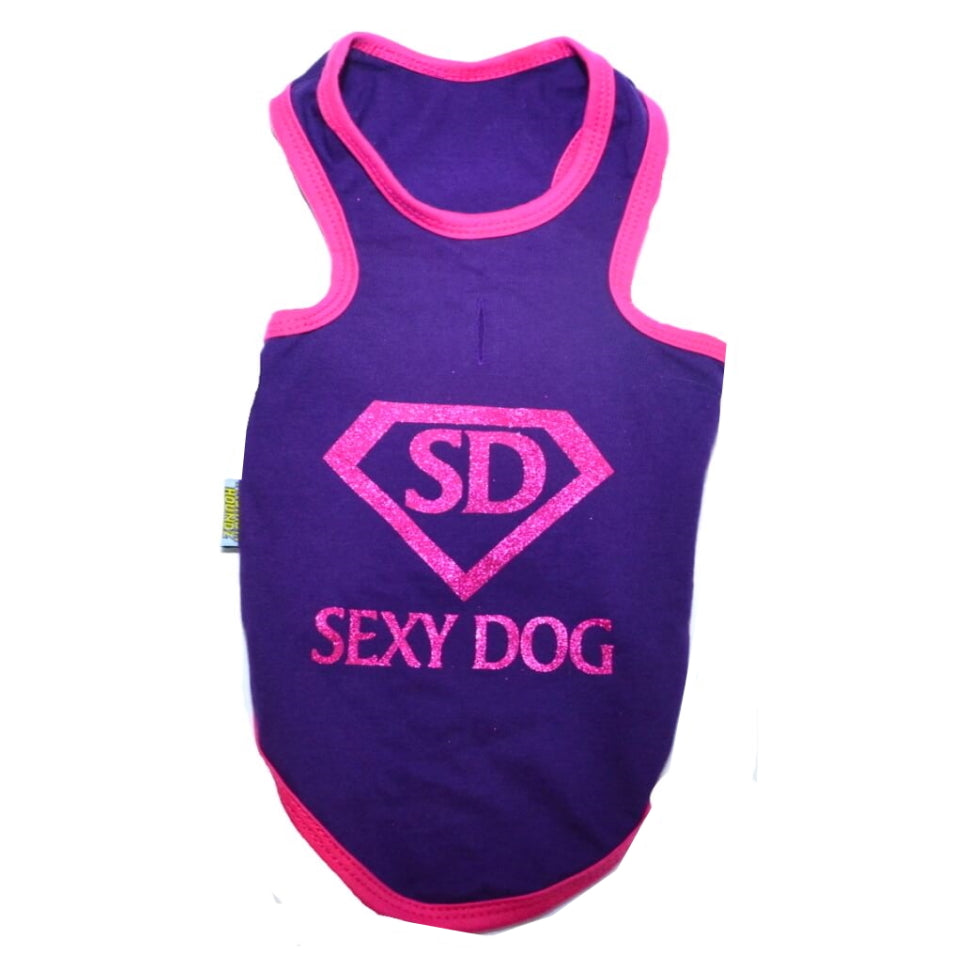 Shirt Purple Sexy Dog