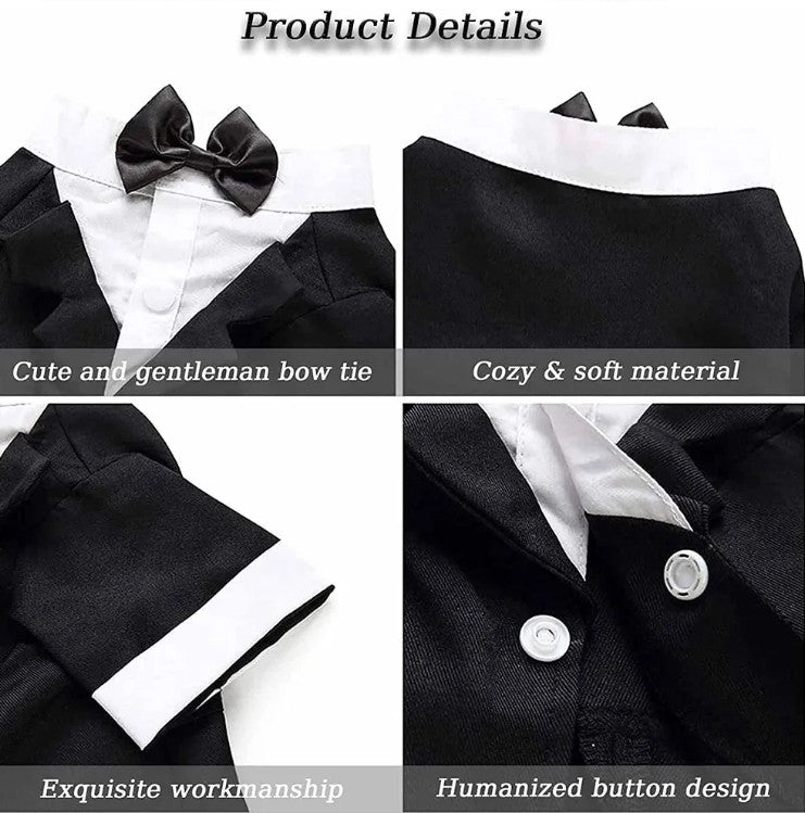 Tuxedo Shirt Black Jacket and Bowtie