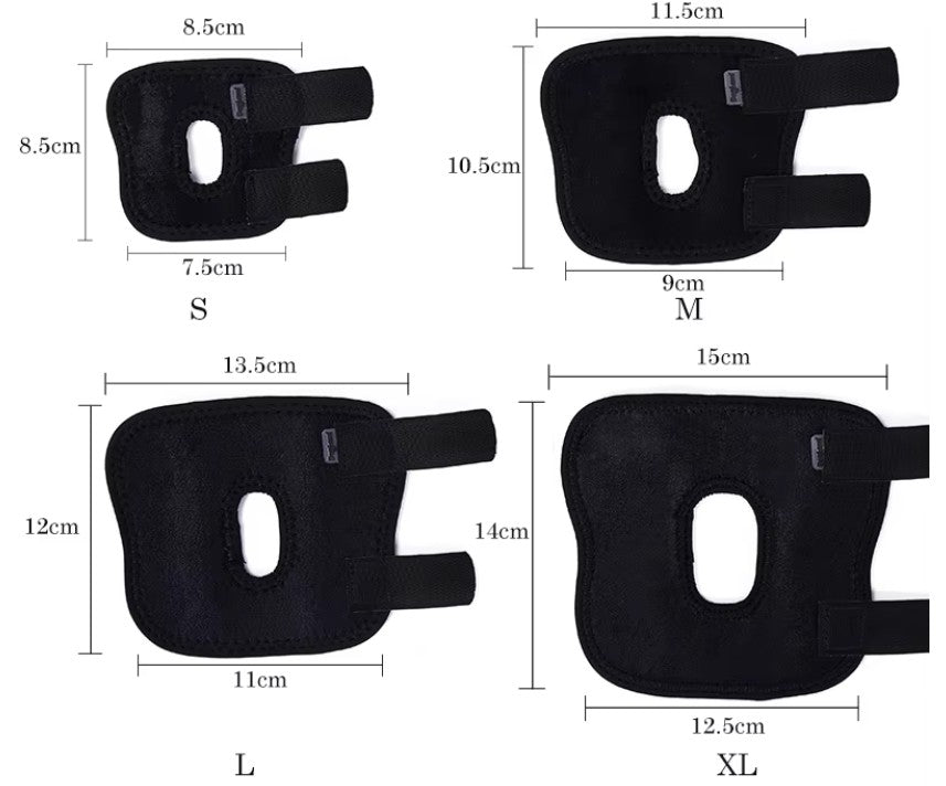 Dog short leg knee support single size measurements