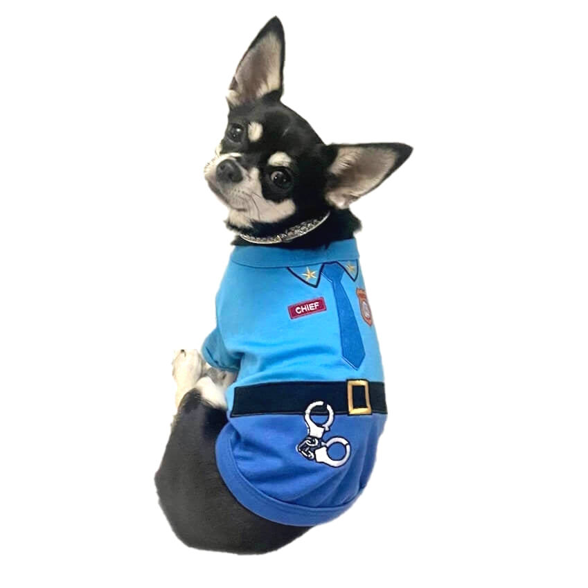 Shirt Blue Police Chief