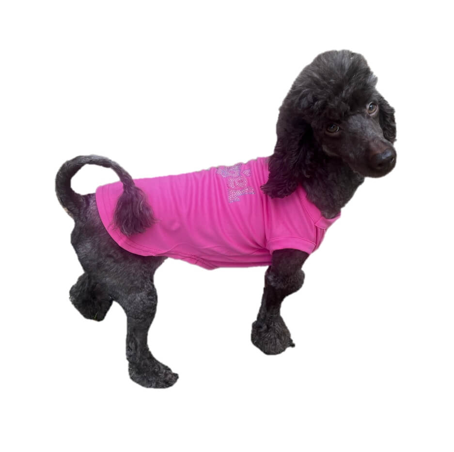 Shirt Pink Rhinestone Angel