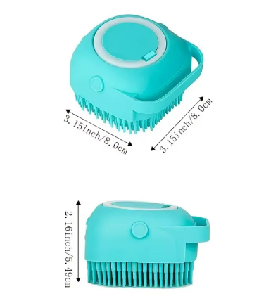 Soft Massage Bath Brush Dispenses Shampoo