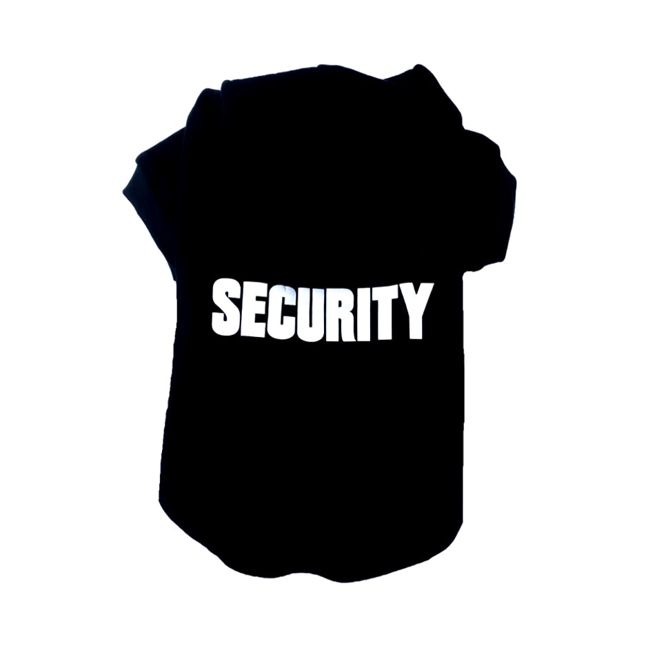 Hoodie Fleece Black Security V1