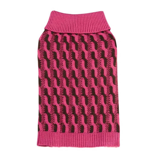 Sweater Pink Cable Twist
