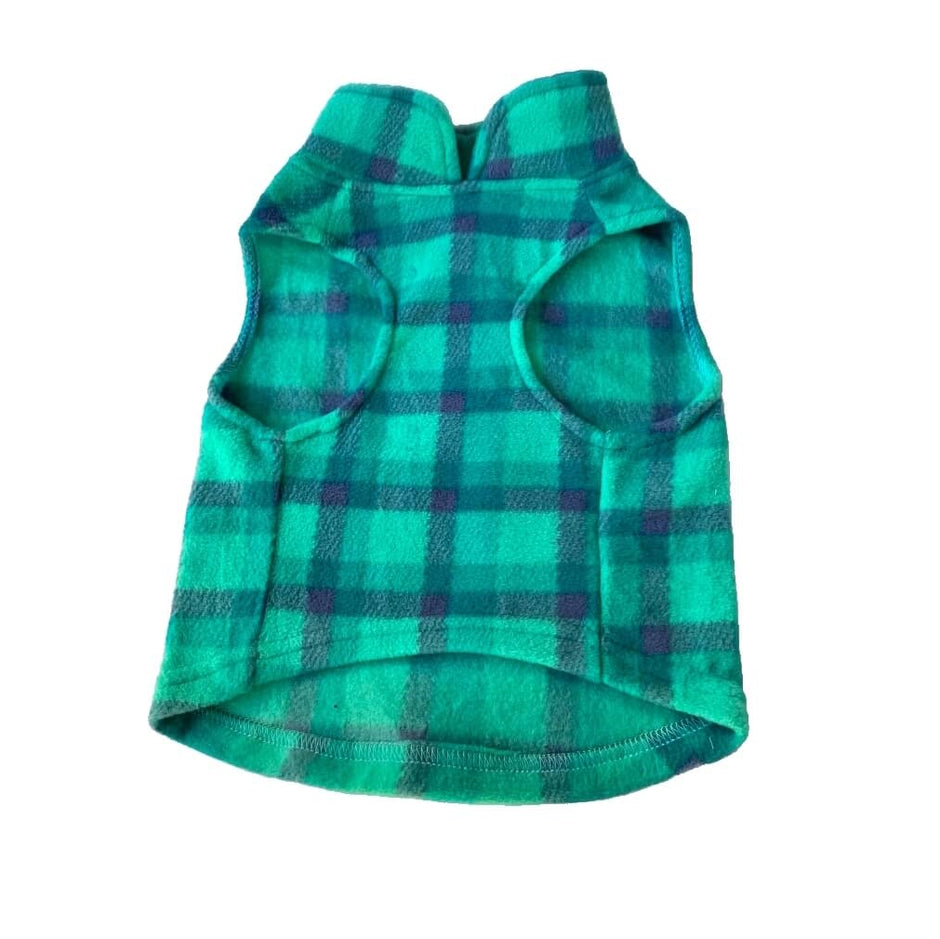 Sweater Fleece Teal Check