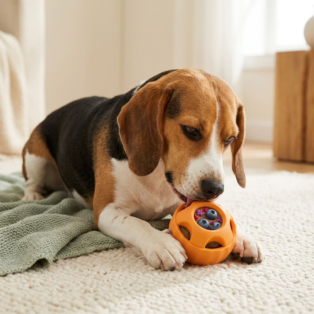 Enrichment Dog Treat Toy with Tray