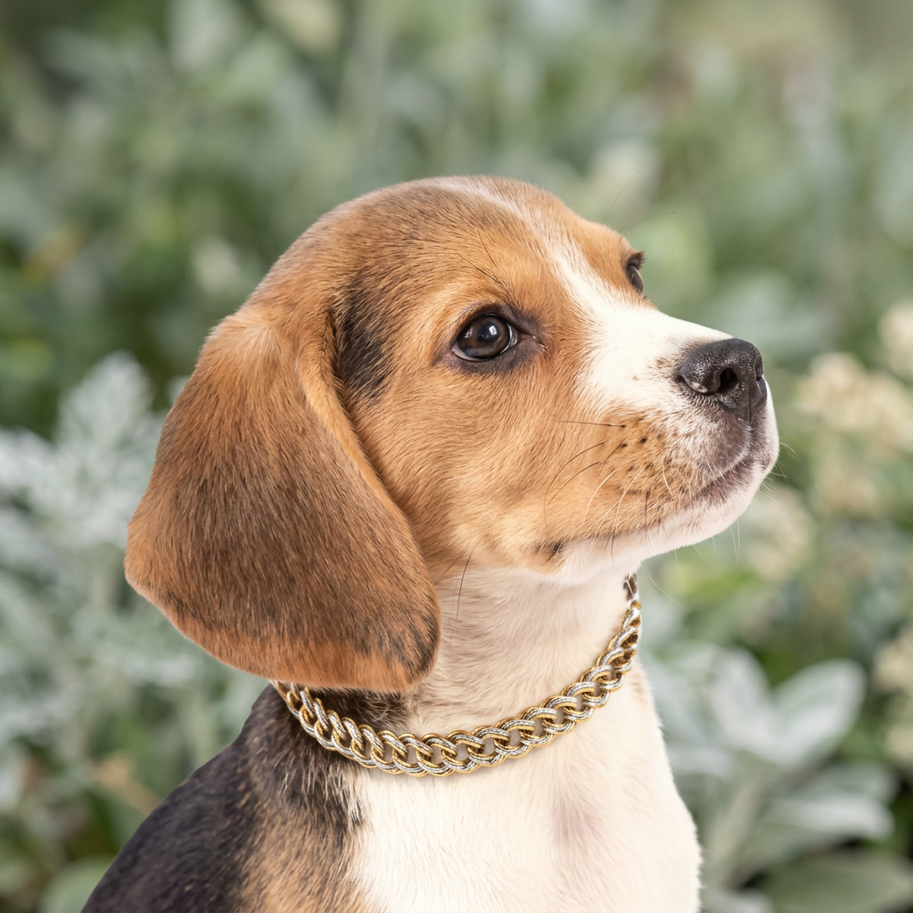 Dog Necklace Unisex Sparkling Rhinestone Chain