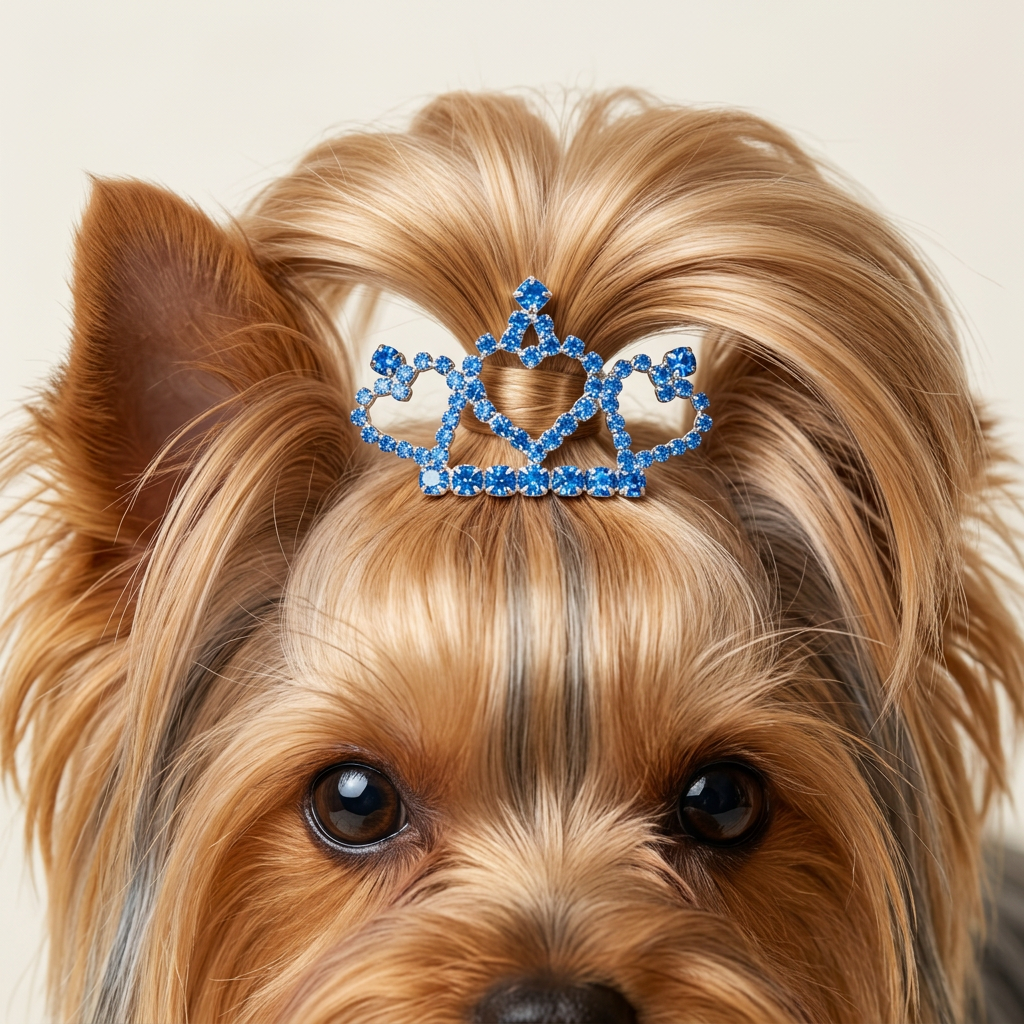 Hair Clip Three Heart Crown Rhinestones