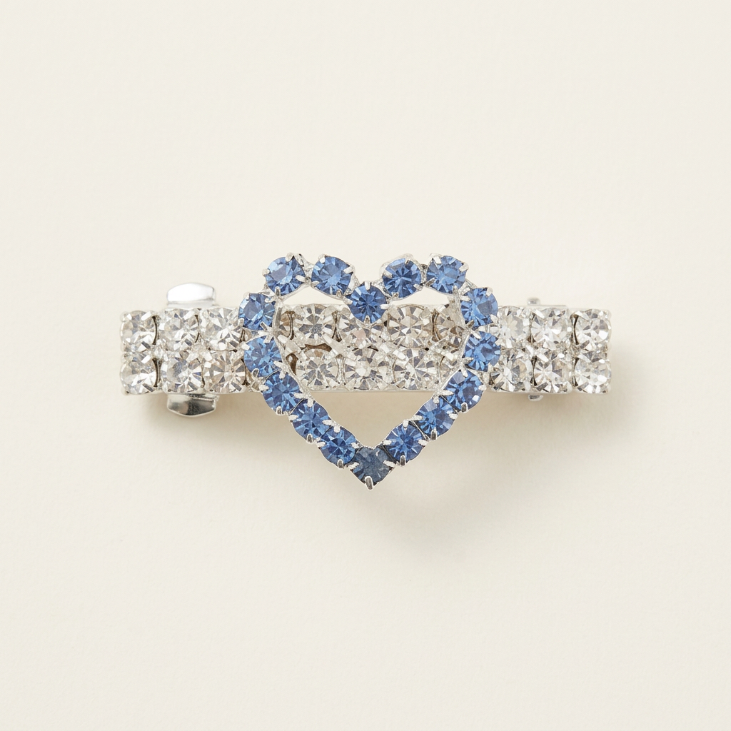 Hair Clip Heart Band Rhinestones