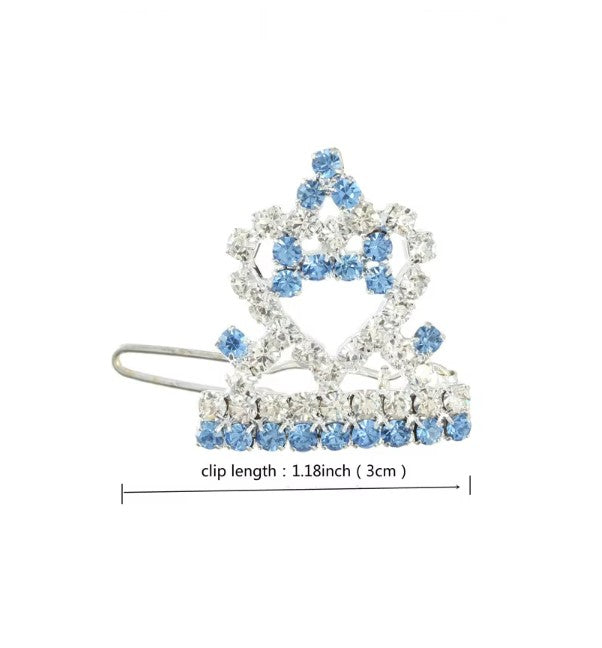 Love Heart Rhinestones Hair Clip