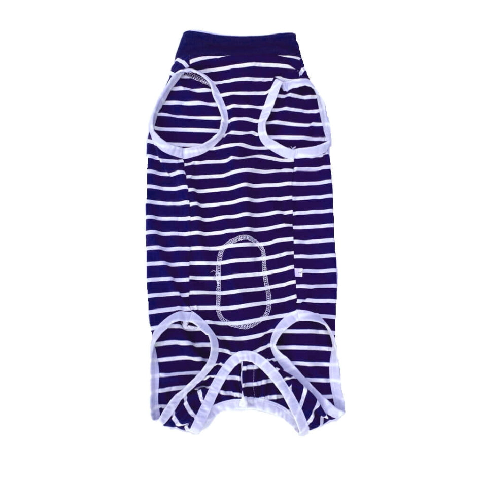 Dog Medical Recovery Jumpsuit Stripes