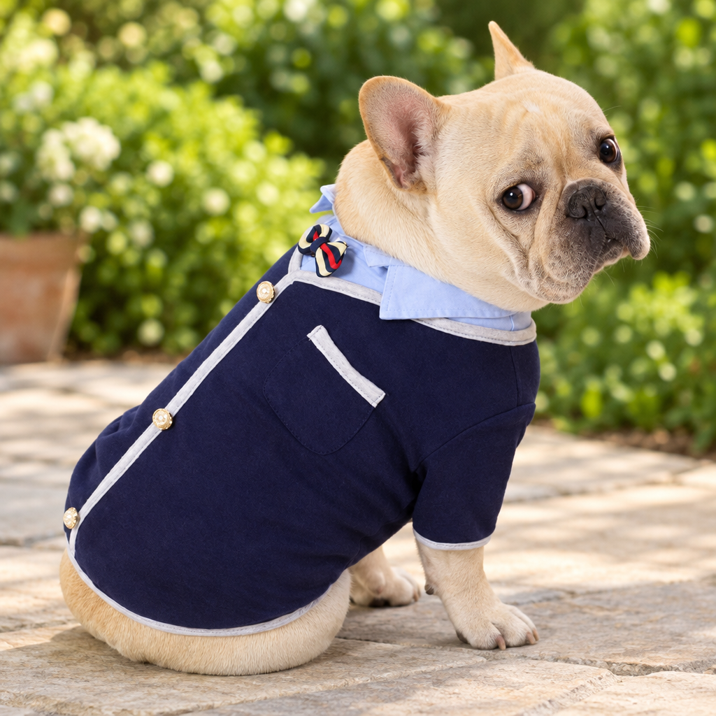 Jacket Preppy Blue with Blue Shirt & Bowtie