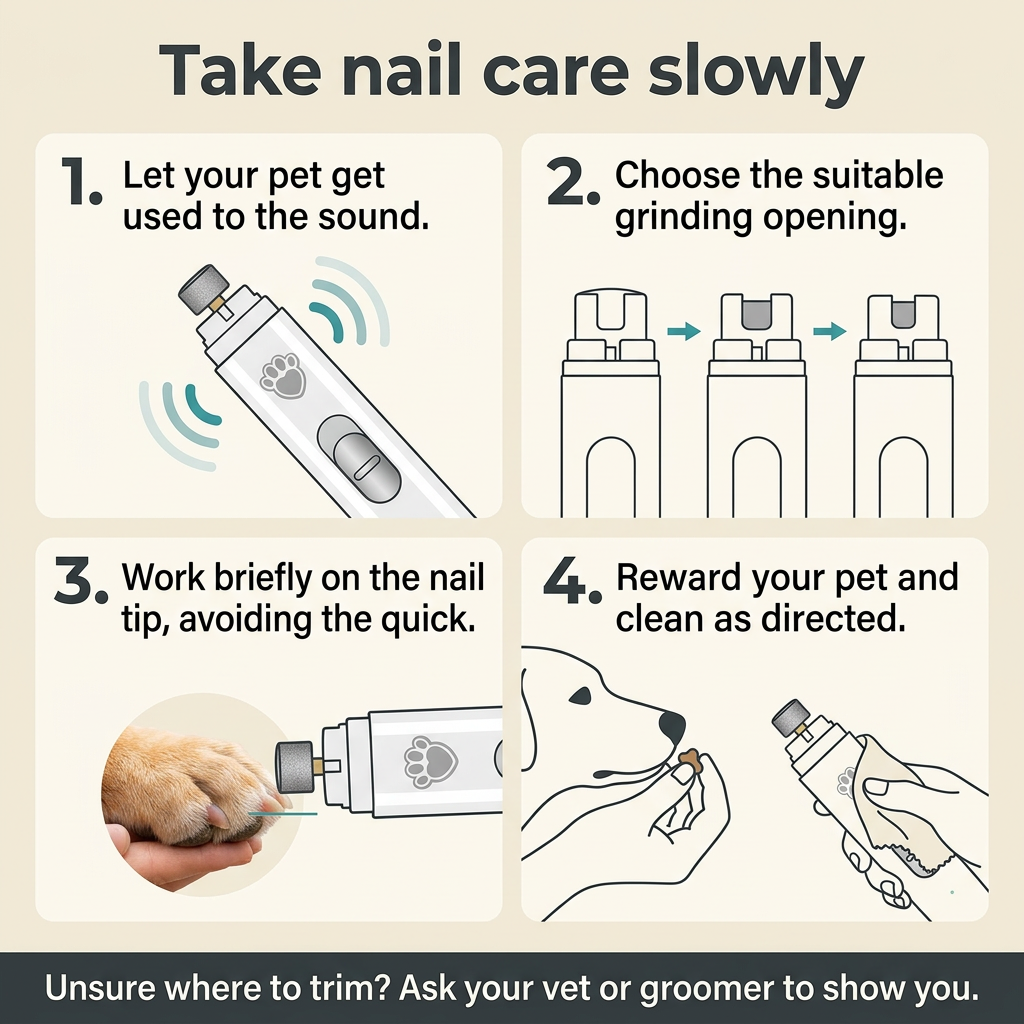 USB Rechargeable Dog Nail Grinder