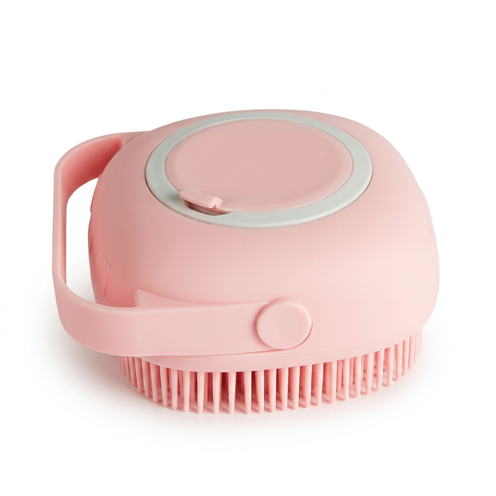Dog Bath Brush with Shampoo Dispenser