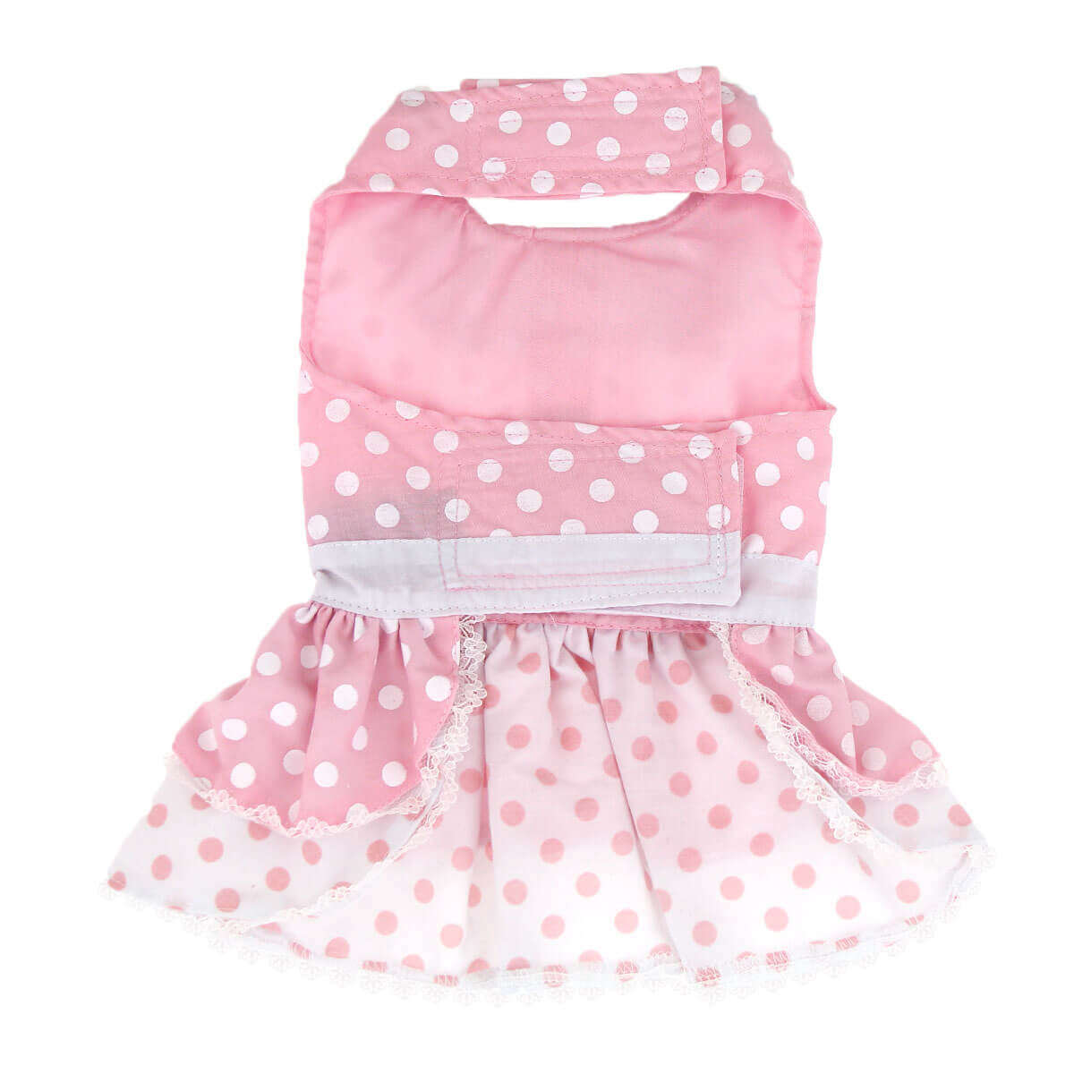 Dress Polka Dots Pink with Matching Lead