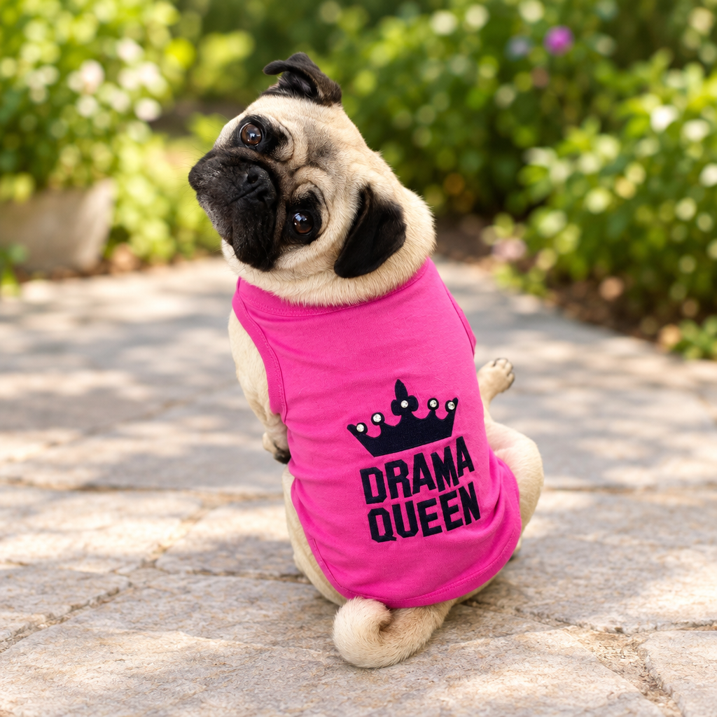 Shirt Hot Pink Rhinestone Drama Queen