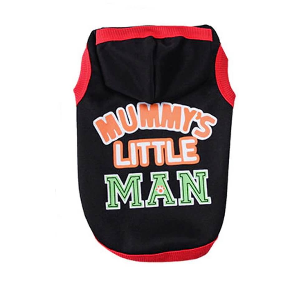 Hoodie Fleece Black Mummy's Little Man