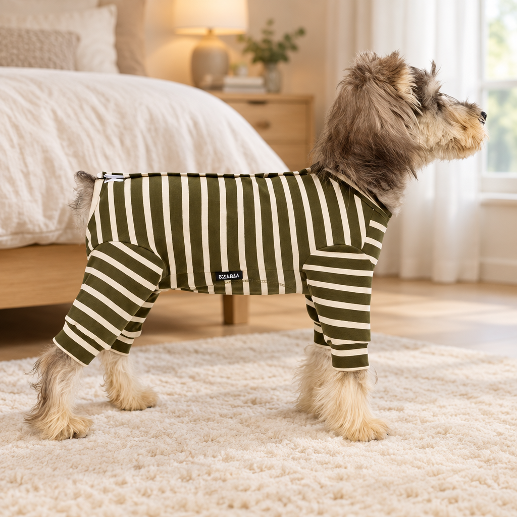 Pyjamas Jumpsuit Earthy Stripes