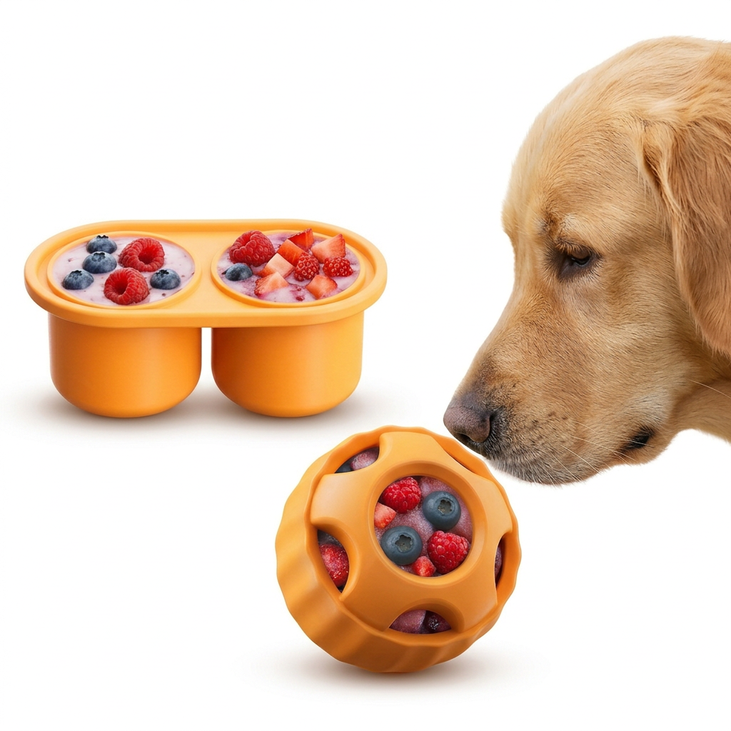 Enrichment Dog Treat Toy with Tray