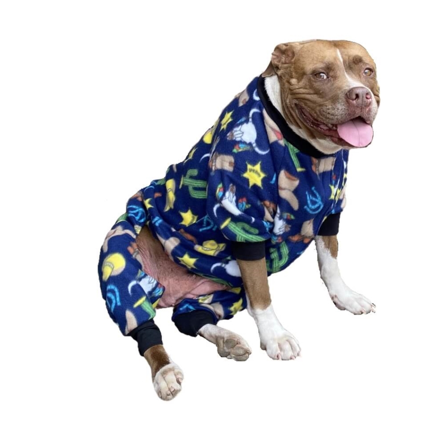 Dog Pjs Warm Dog Clothing Large Dog Pyjamas Blue Dog Pajamas 