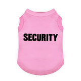 Large Dog T shirt Pink Security