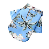 Dog Shirt Blue Coconut Tree Hawaiian