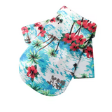 Dog Shirt Blue Island Hawaiian