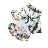 Dog Shirt White Coconut Tree Hawaiian