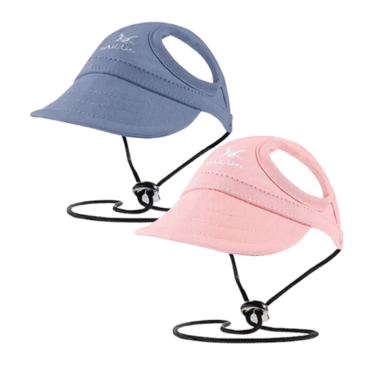 Cap with Heart Ear Holes & Chin Strap