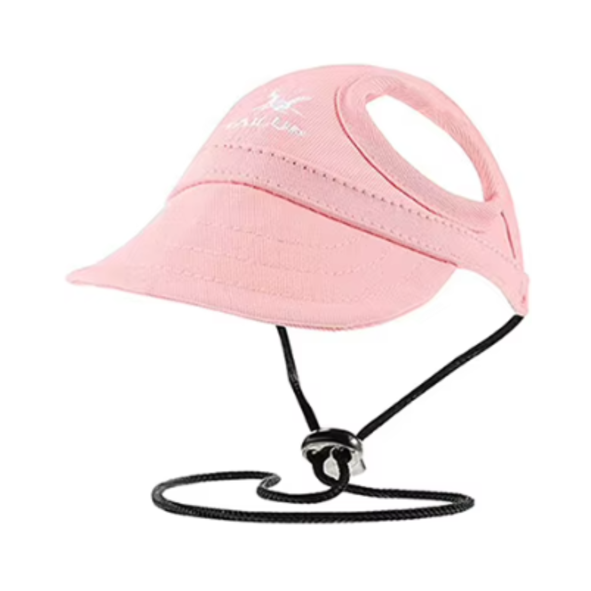 Cap with Heart Ear Holes & Chin Strap