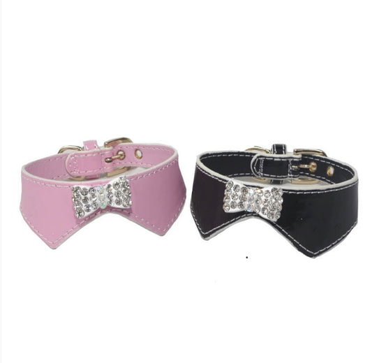 Collar Rhinestone Bow