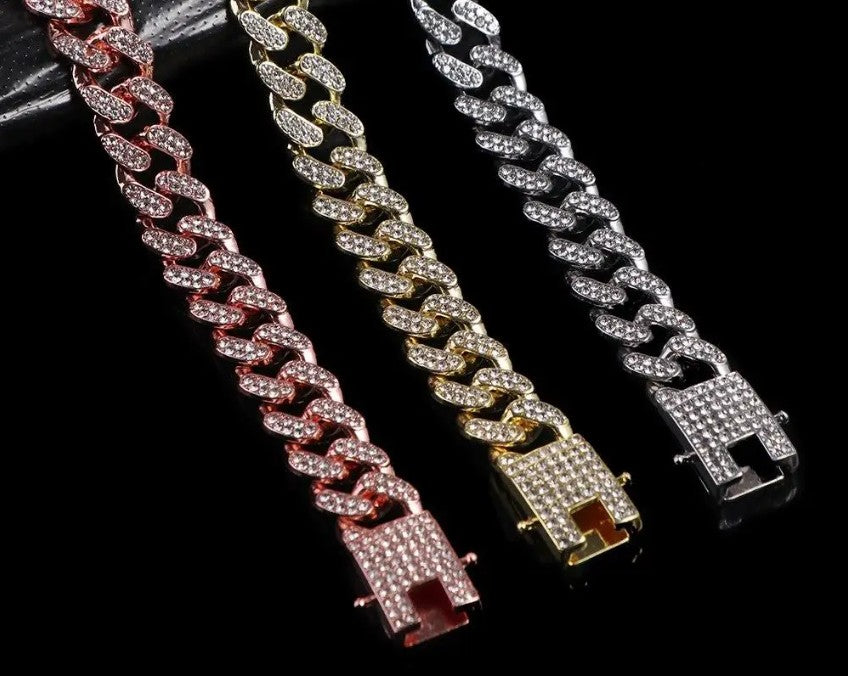 Necklace Sparkling Rhinestone Chain