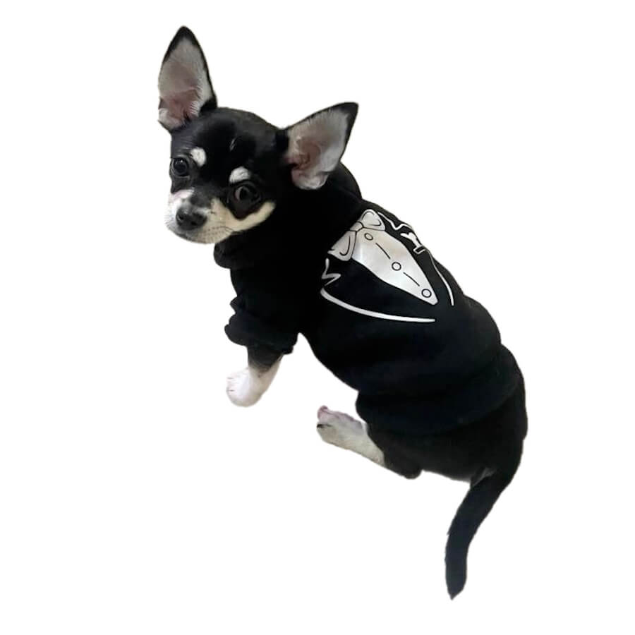 Hoodie Fleece Black James Bone