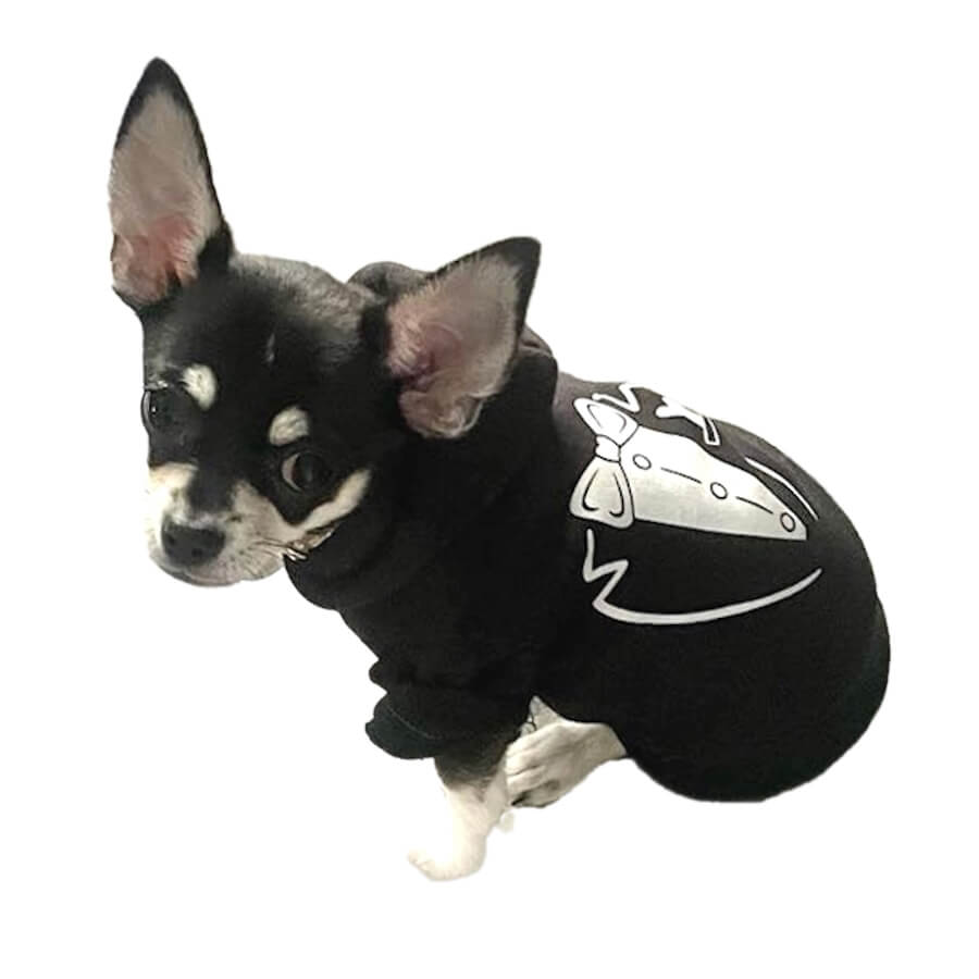 Hoodie Fleece Black James Bone