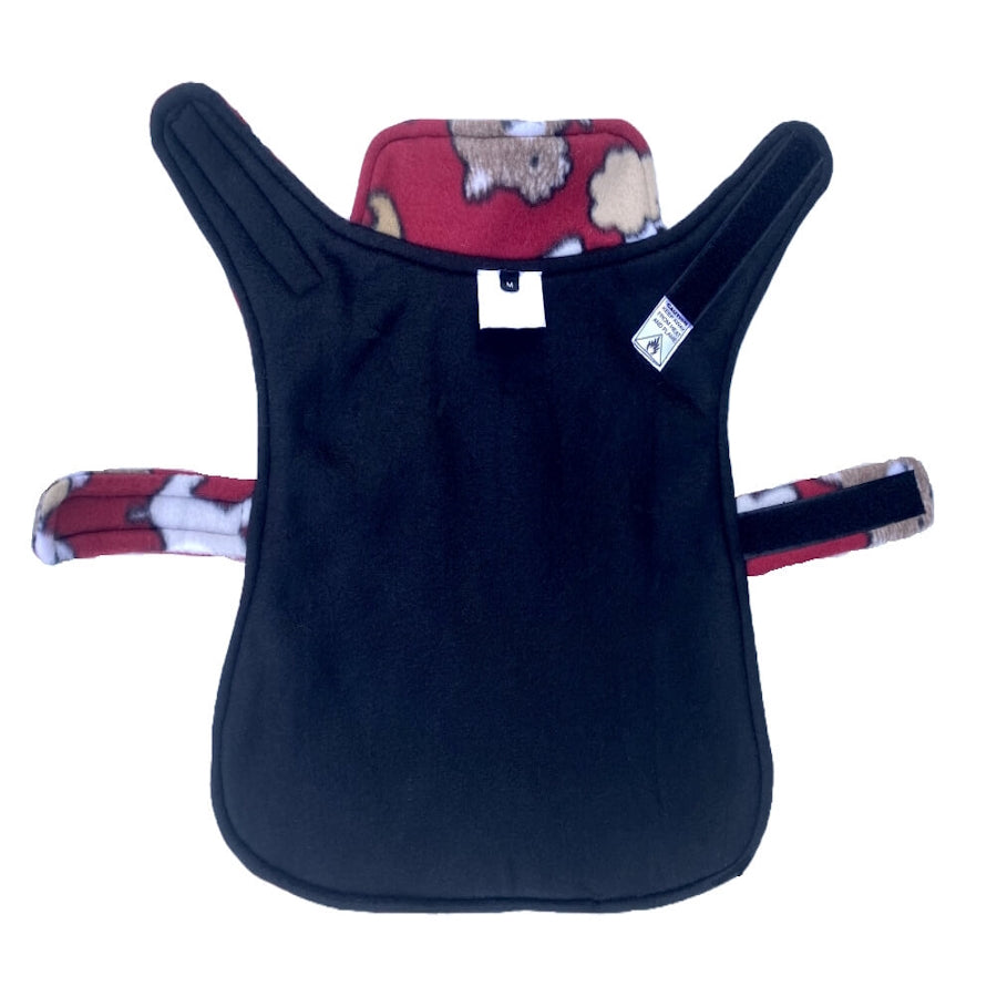 Coat Fleece Red Playful Pups