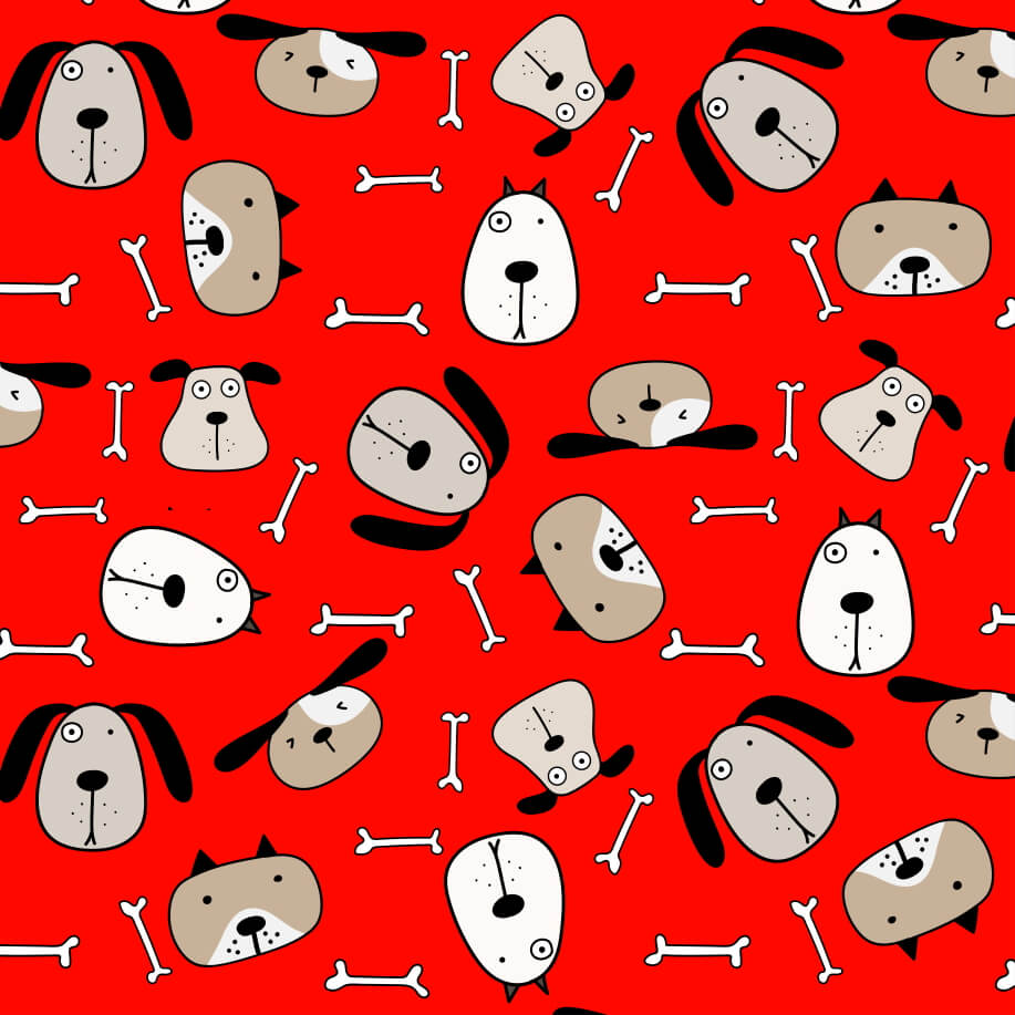 Sanitary Pants Red Hound Heads