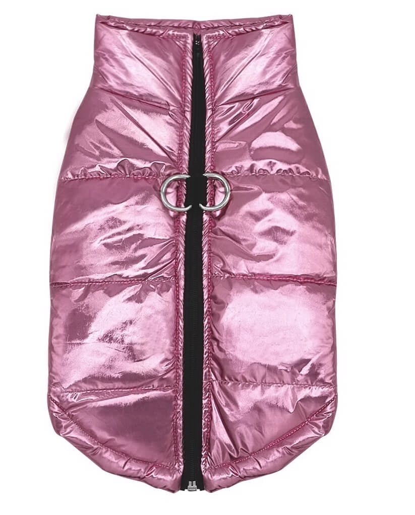 Coat Shiny Pink Puffer Parka