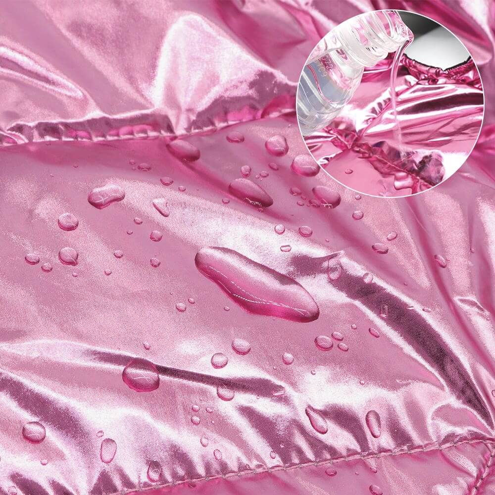 Coat Shiny Pink Puffer Parka