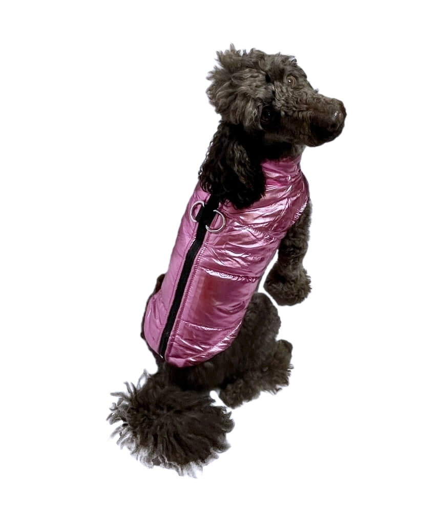 Coat Shiny Pink Puffer Parka