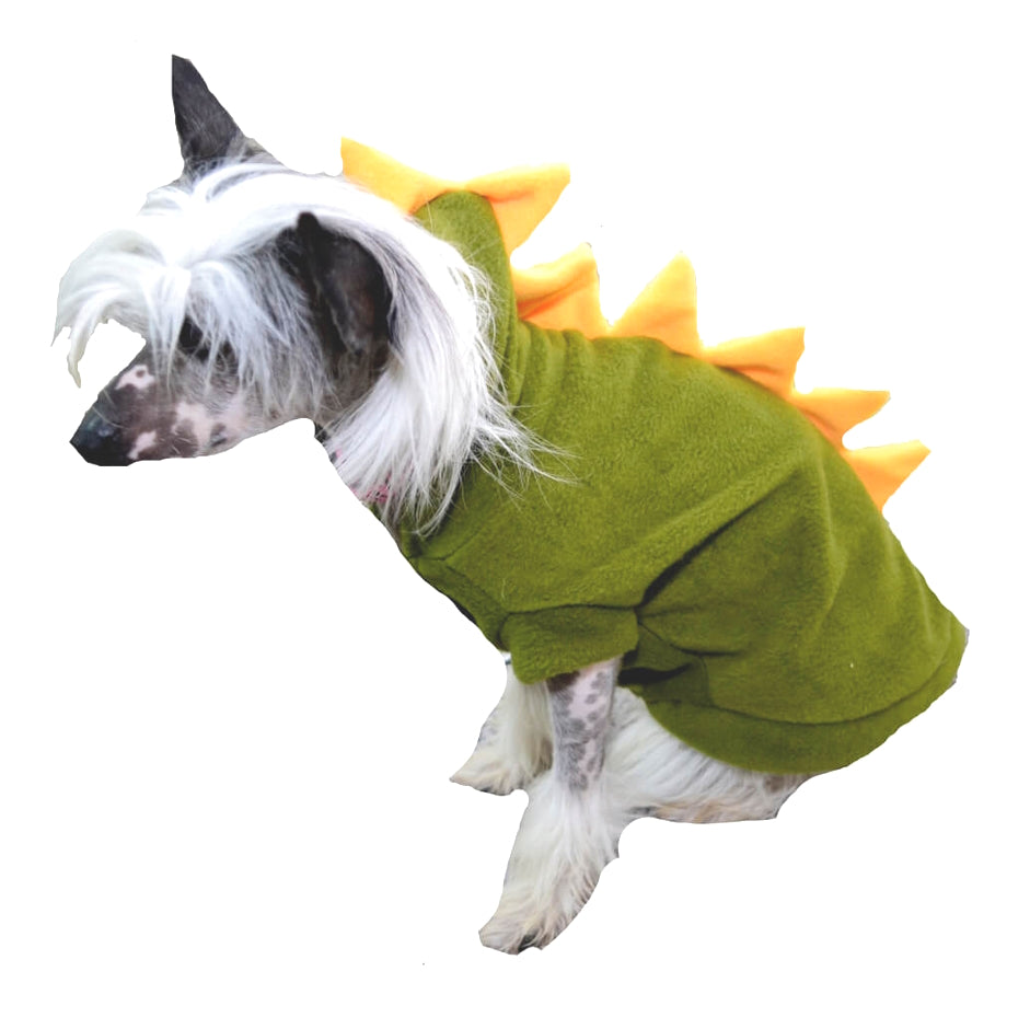 Coat Fleece Green Dinosaur