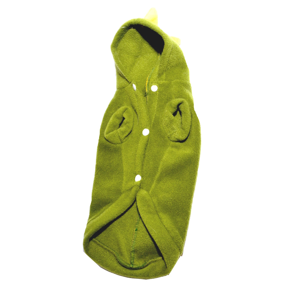 Coat Fleece Green Dinosaur