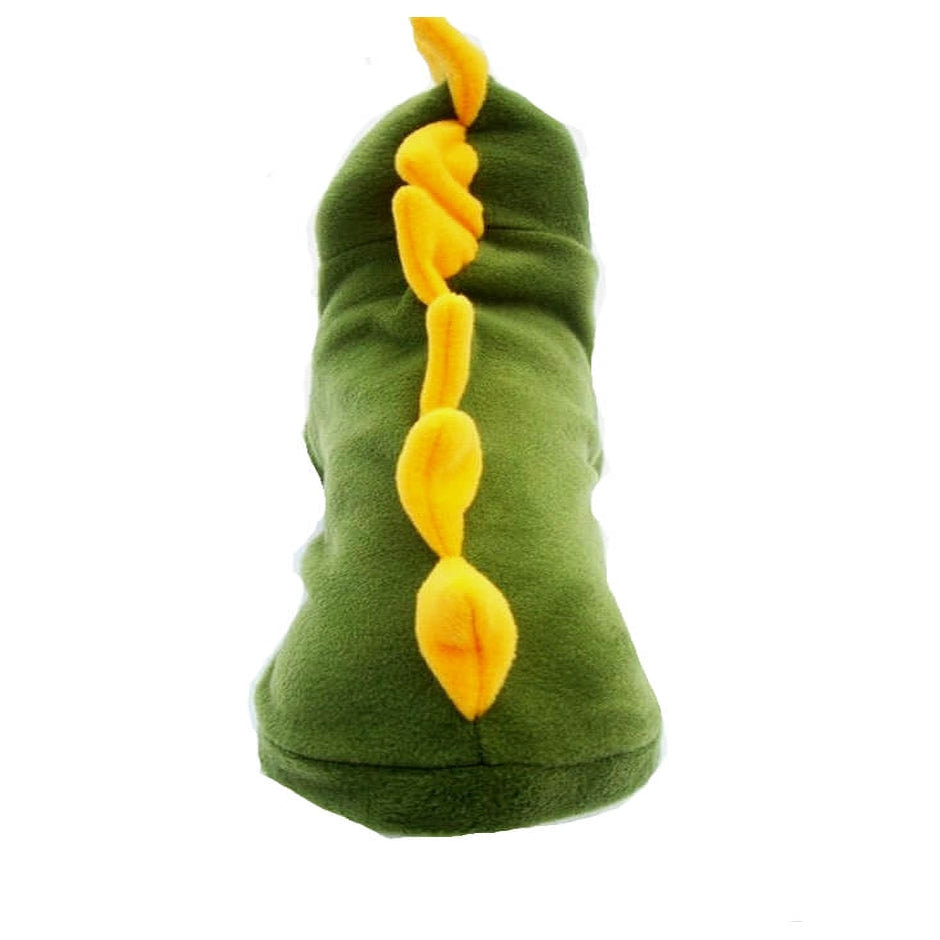 Coat Fleece Green Dinosaur