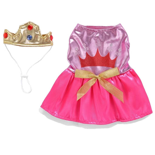 Dress Pink Princess with Crown