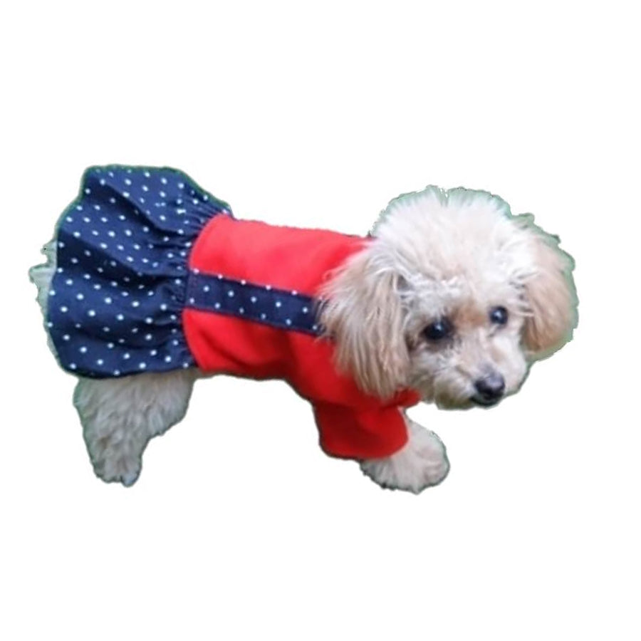 Dress Retro Red Fleece